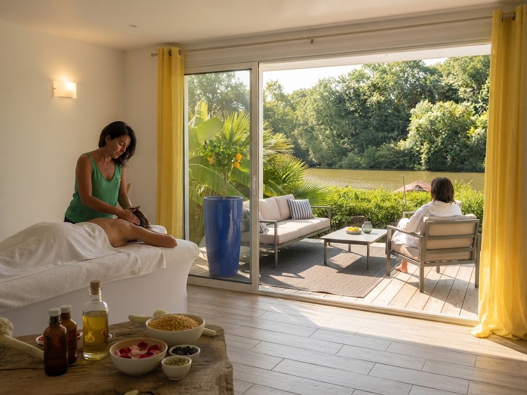 Massage Détente en Duo au bord de l'Erdre photo 2 - Massage bien-être Nantes ZenZest